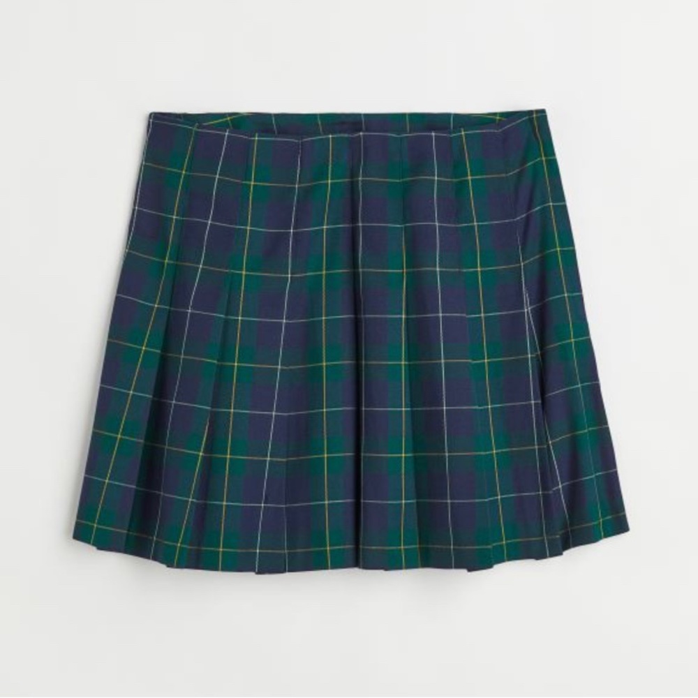 H&M plaid mini skirt